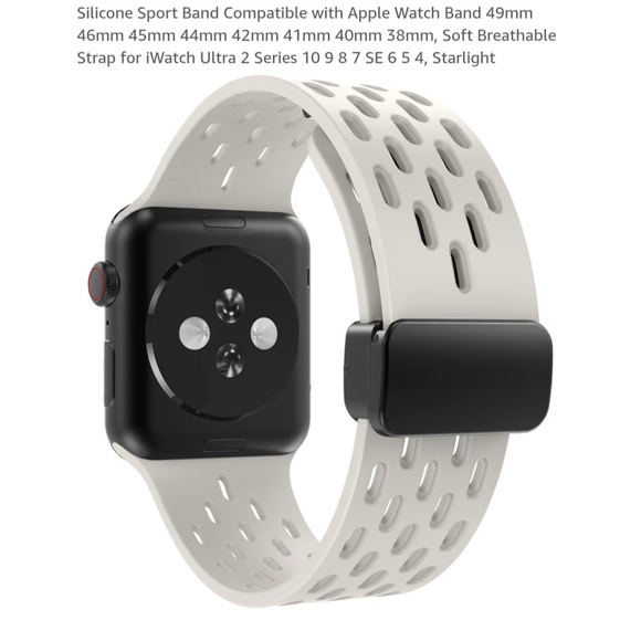 Unisex unbranded Apple Watch Band Adjustable Starlight Silicone Sport‎ - Picture 1 of 7
